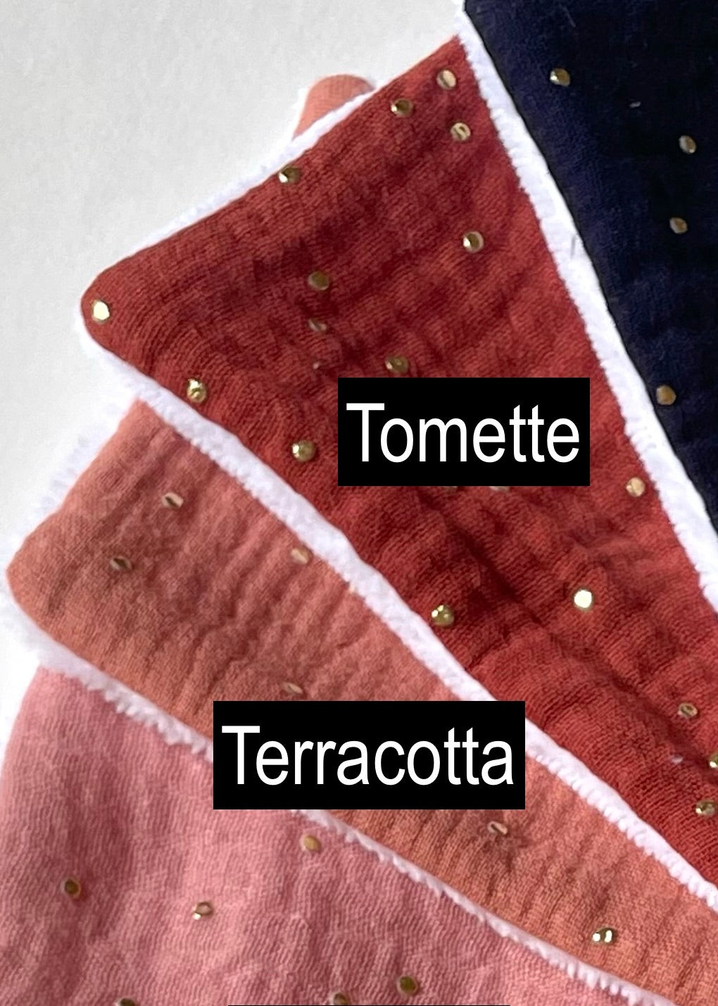Matelas à langer nomade terracota doré
