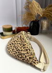 Sac banane léopard noir