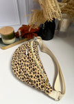Sac banane léopard noir