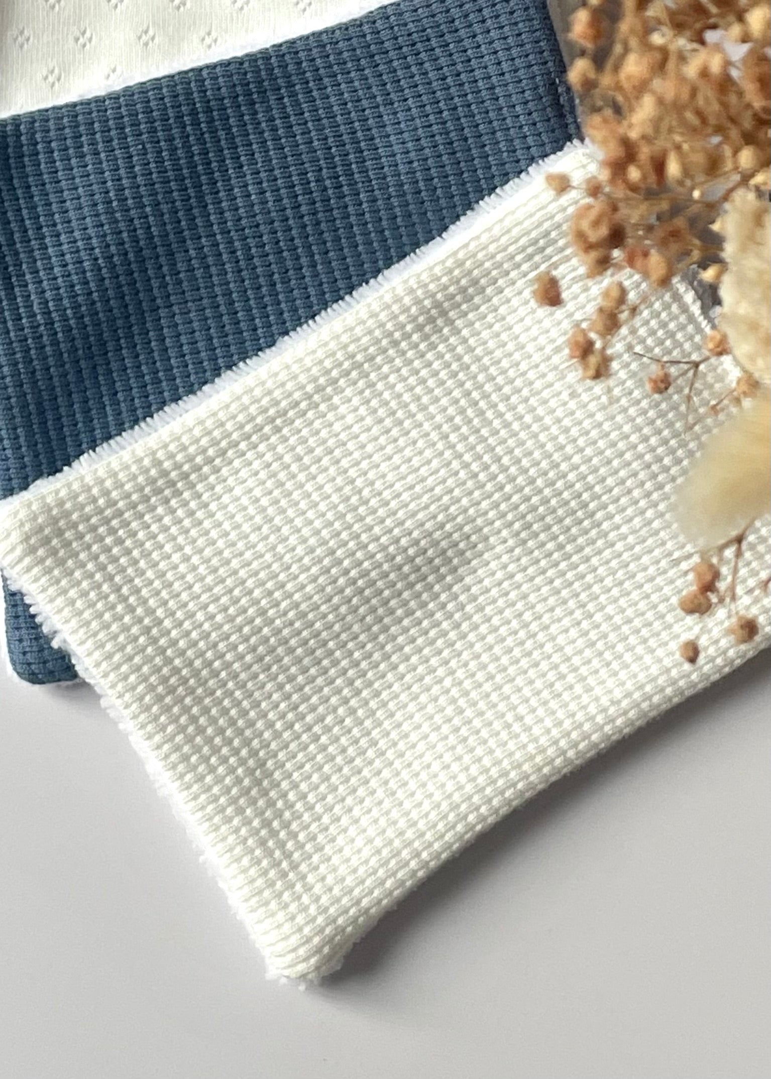 Bandeau de soin beauté jersey bleu