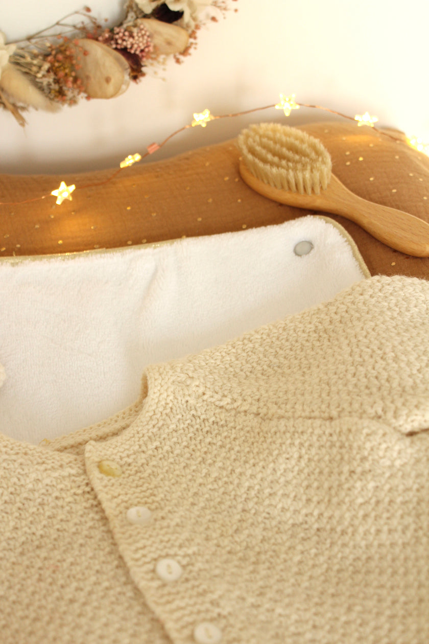 Housse de matelas à langer camel doré