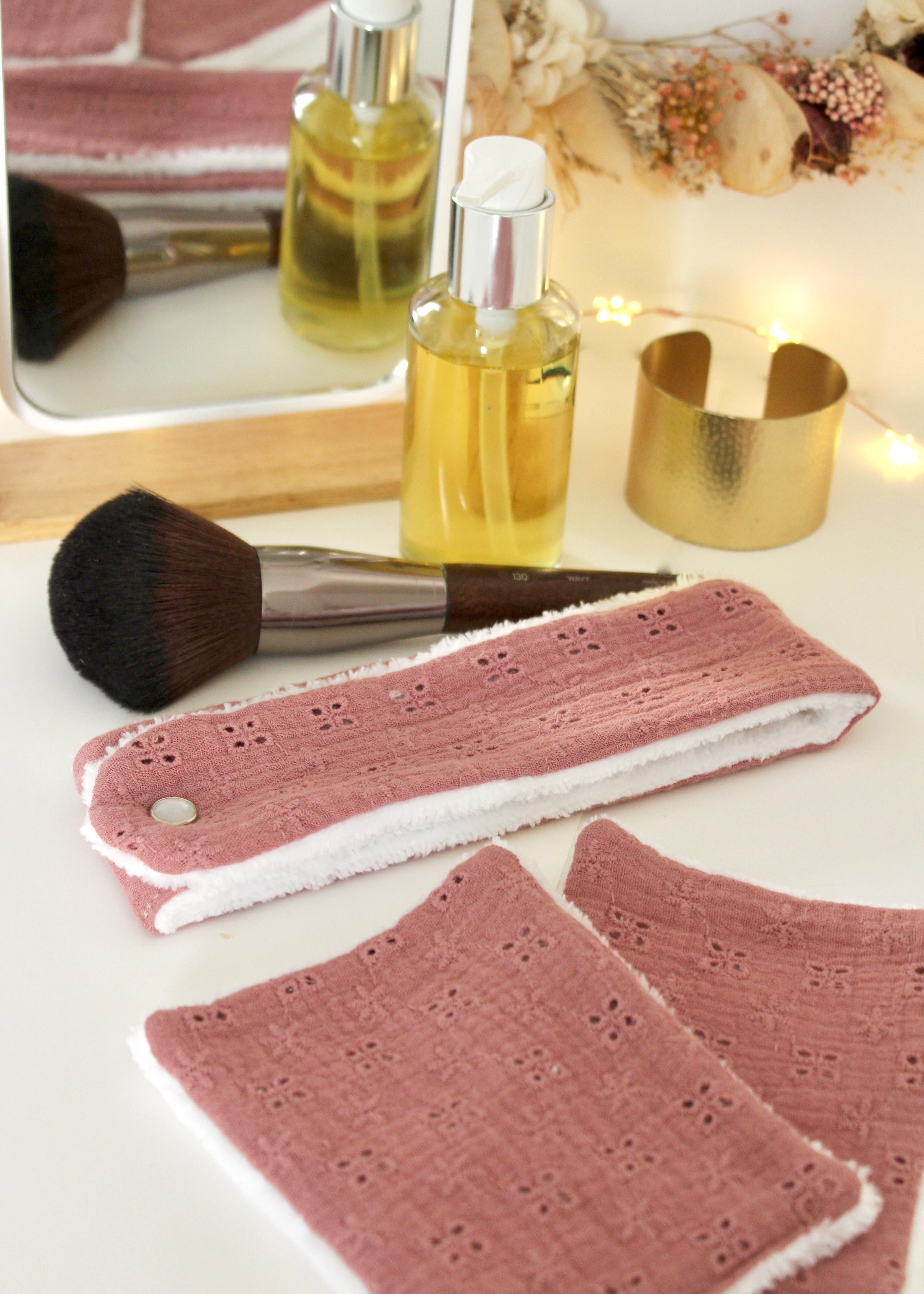 Bandeau de soin rose