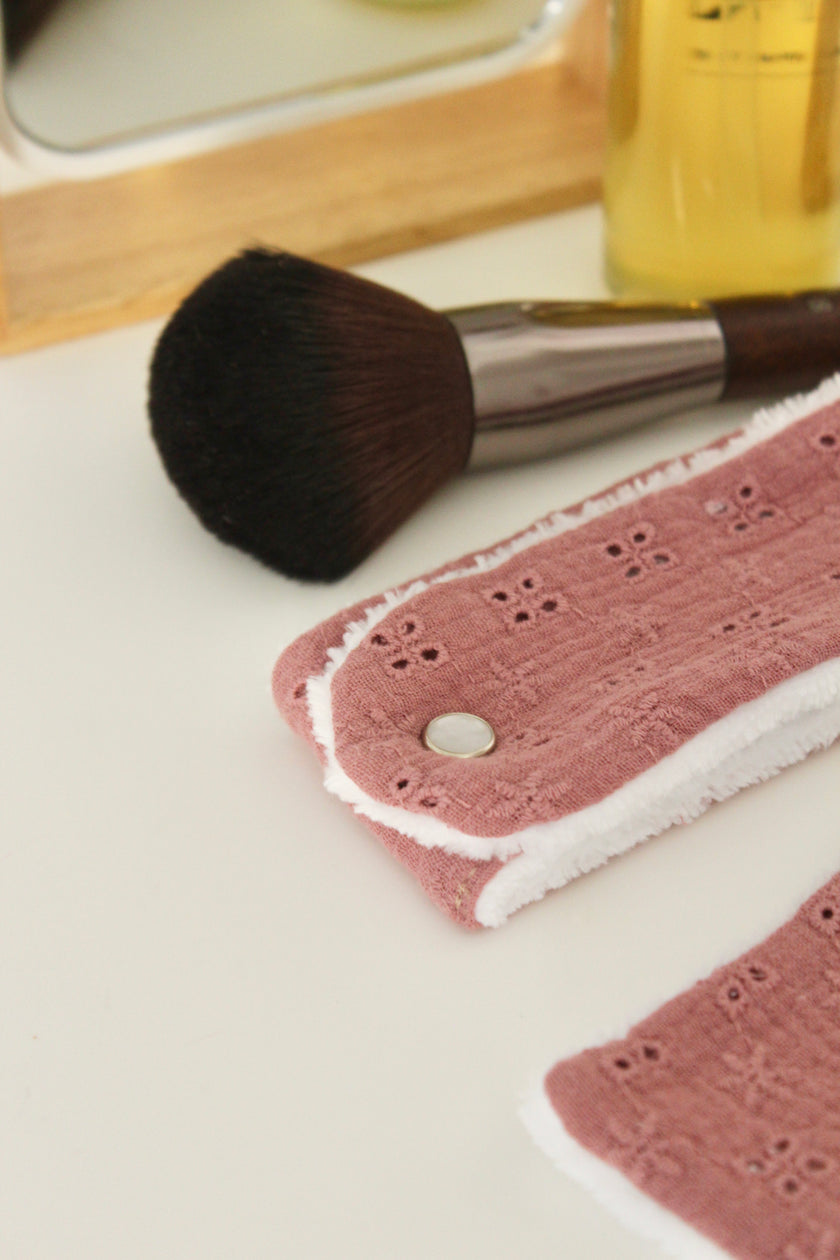 Bandeau de soin Adèle rose thé