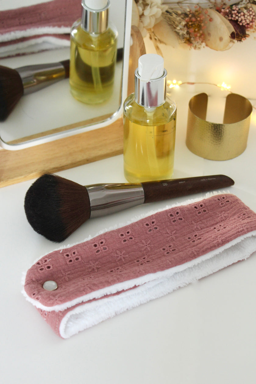 Bandeau de soin Adèle rose thé