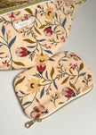 Pochette zippée grosses fleurs