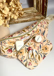 Pochette zippée grosses fleurs