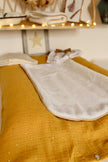 Housse de matelas à langer moutarde doré