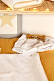 Housse de matelas à langer moutarde doré