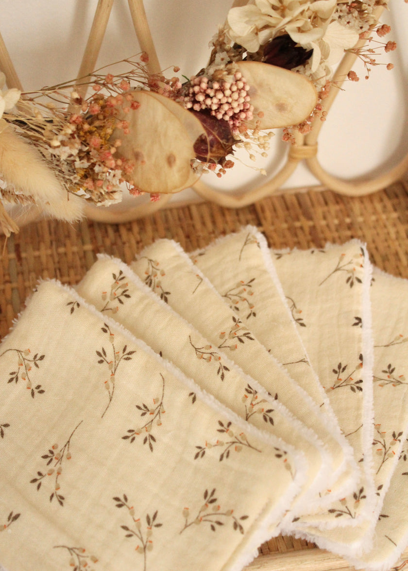 7 carrés coton démaquillants Jules