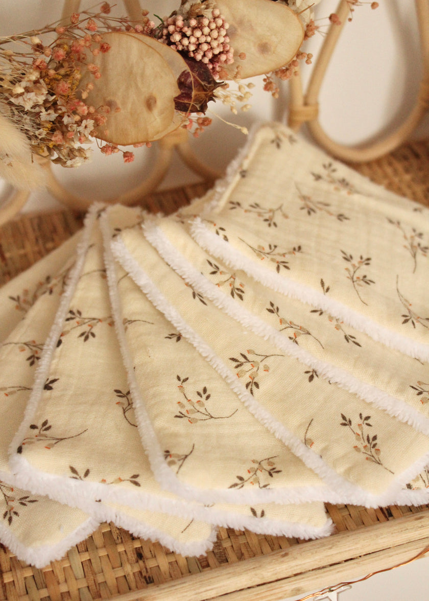 7 carrés coton démaquillants Jules