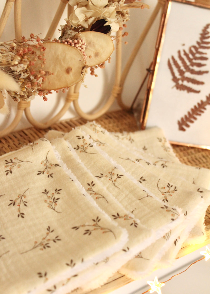 7 carrés coton démaquillants Jules