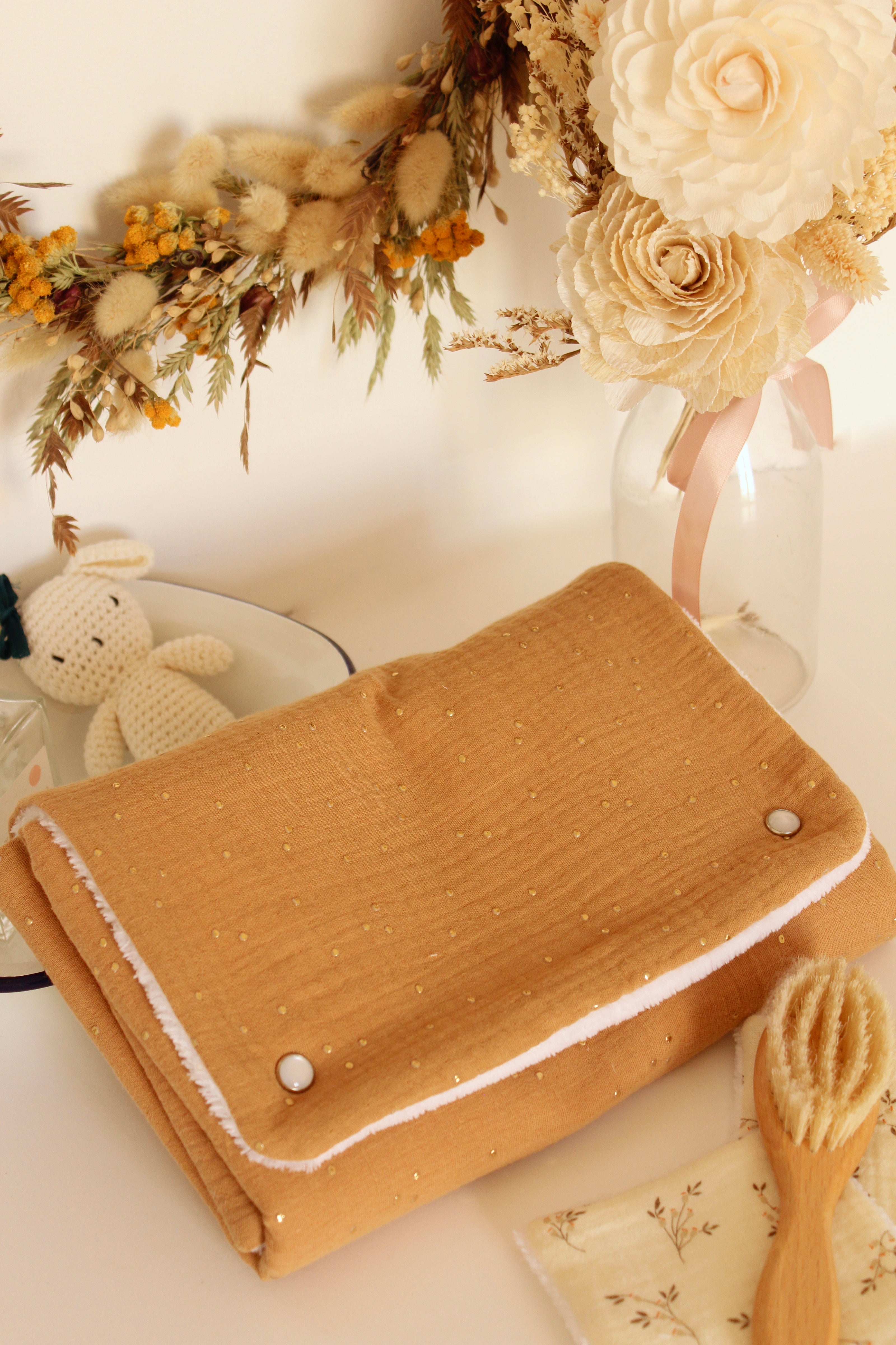 Matelas à langer nomade camel doré