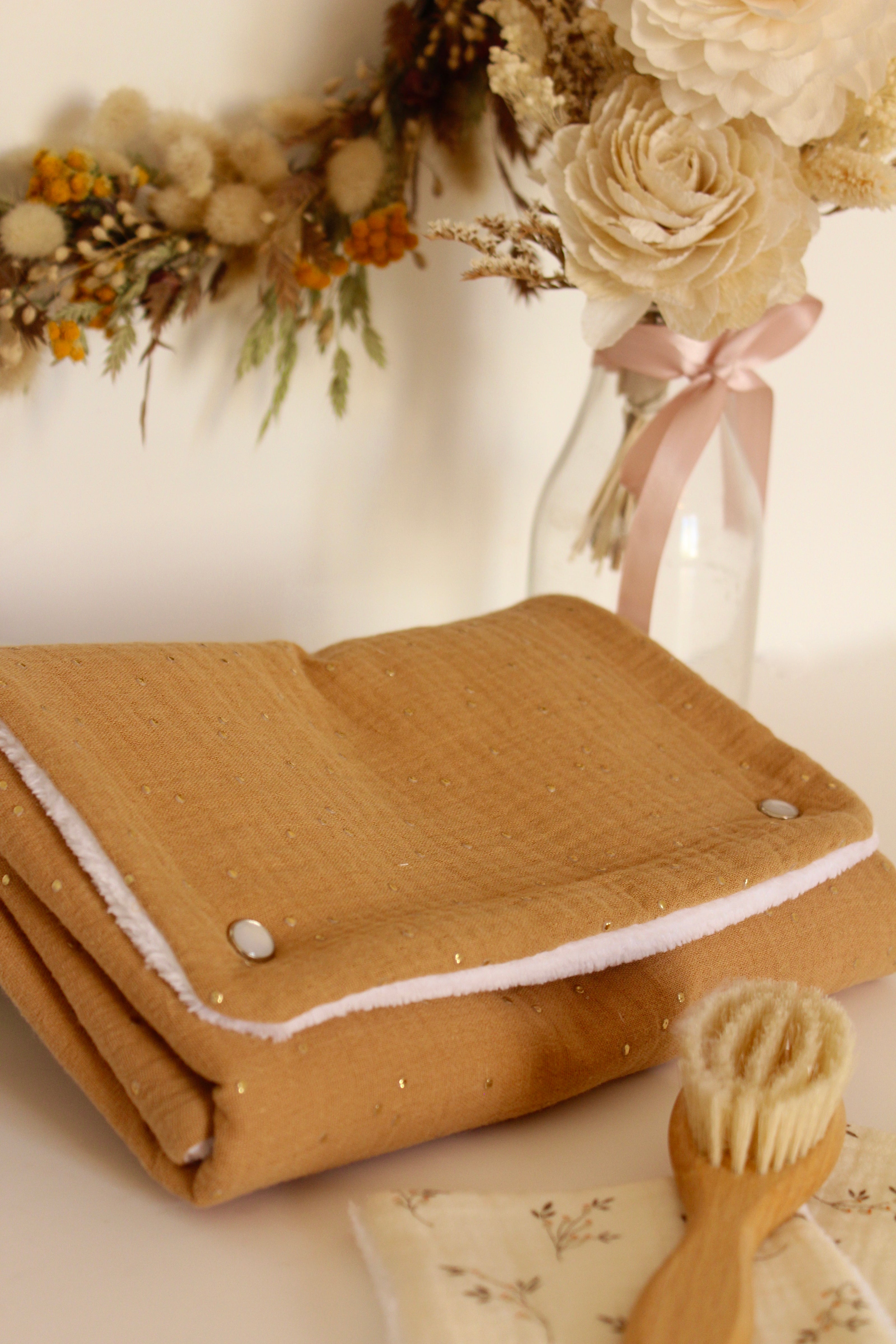 Matelas à langer nomade camel doré