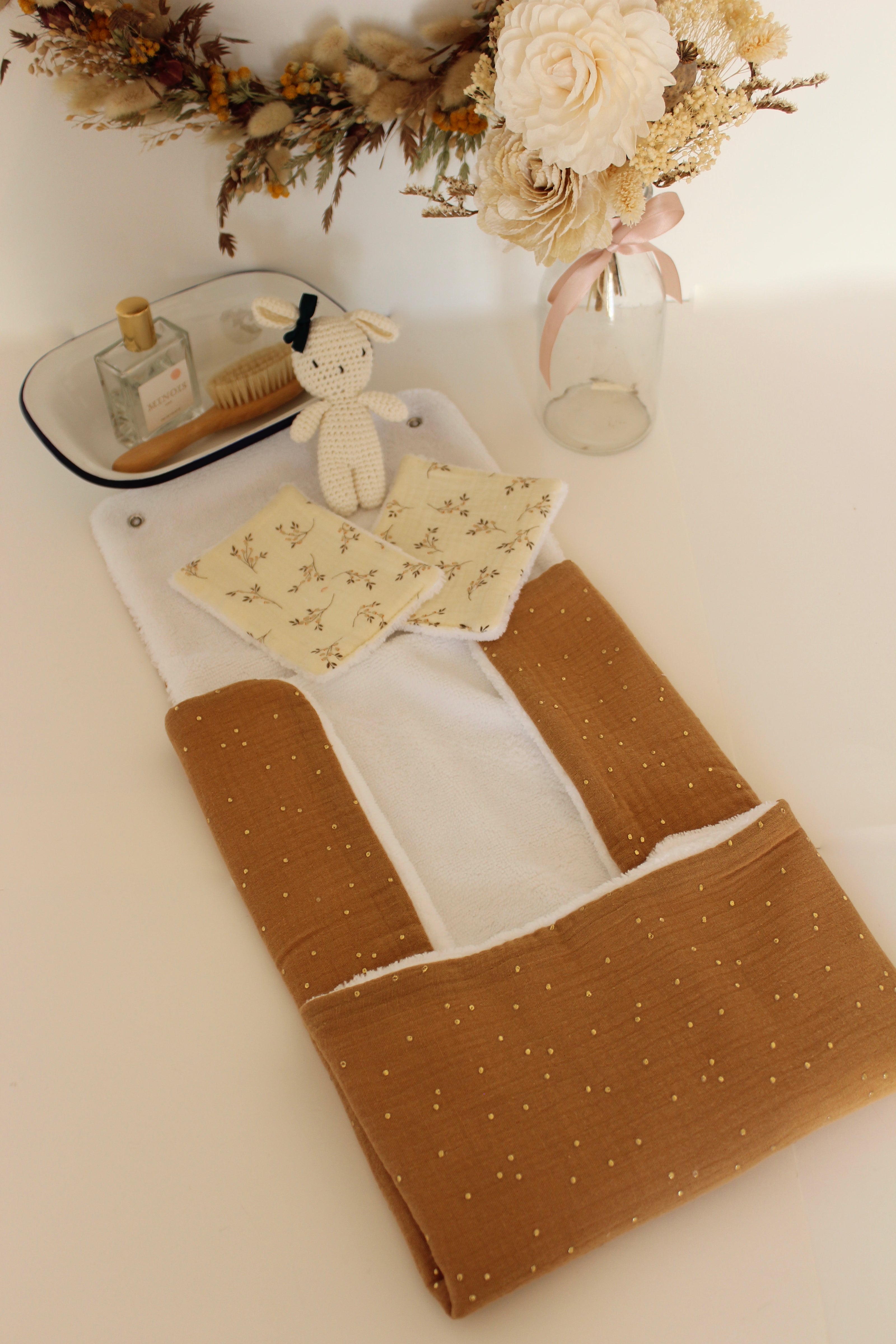 Matelas à langer nomade camel doré