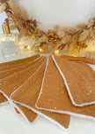 Lingettes bébé camel pois dorés