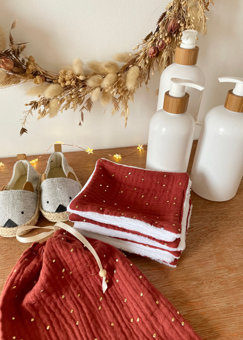 Lingettes lavables bébé Tomette