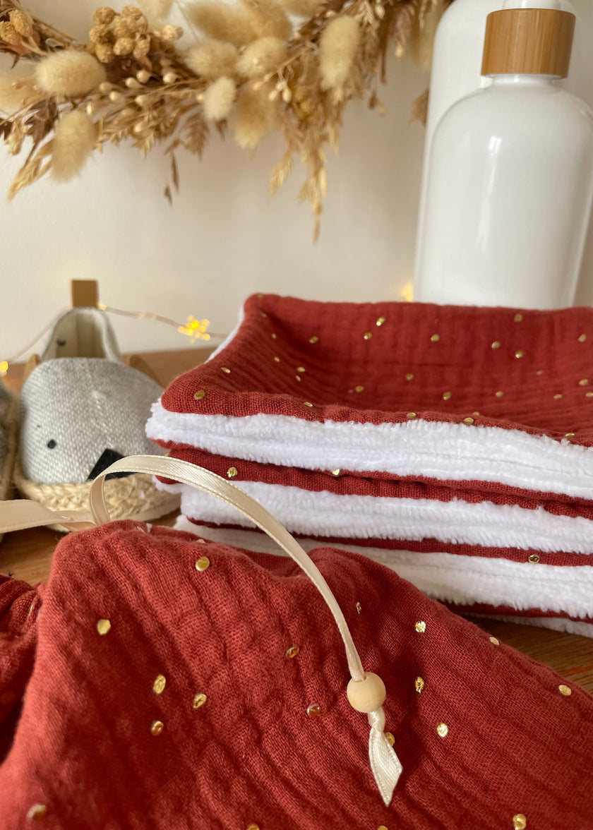 Lingettes lavables bébé Tomette