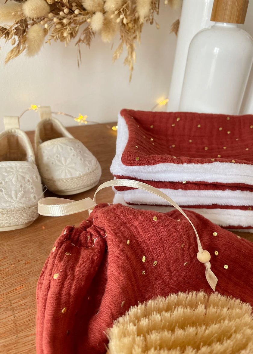 Lingettes lavables bébé Tomette