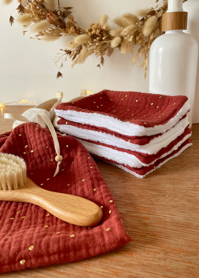 Lingettes lavables bébé Tomette