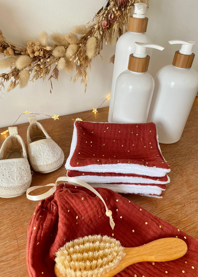 Lingettes lavables bébé Tomette