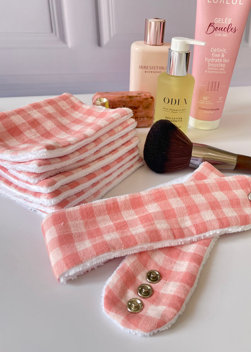 Bandeau maquillage vichy rouge