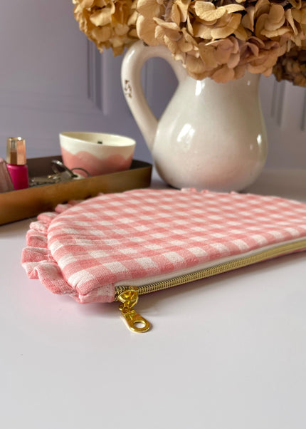 Pochette froufrou vichy