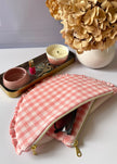 Pochette froufrou vichy