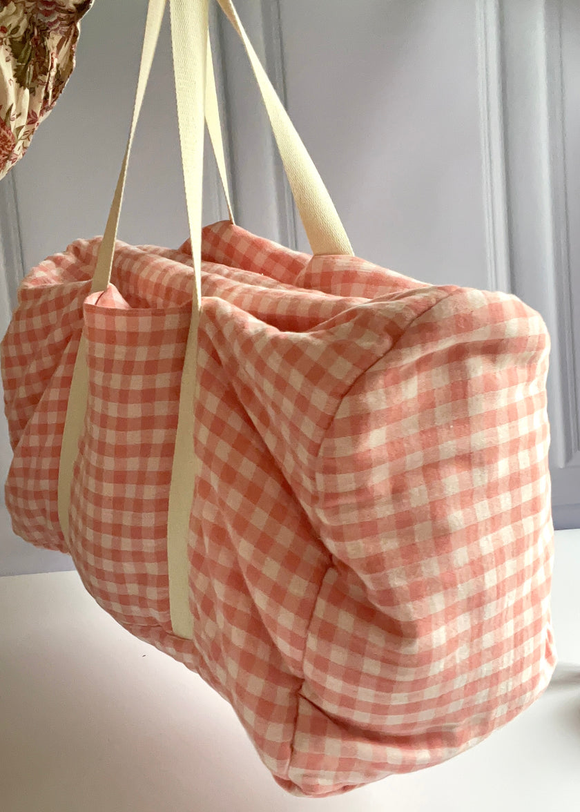 Sac de voyage Lili Vichy rose