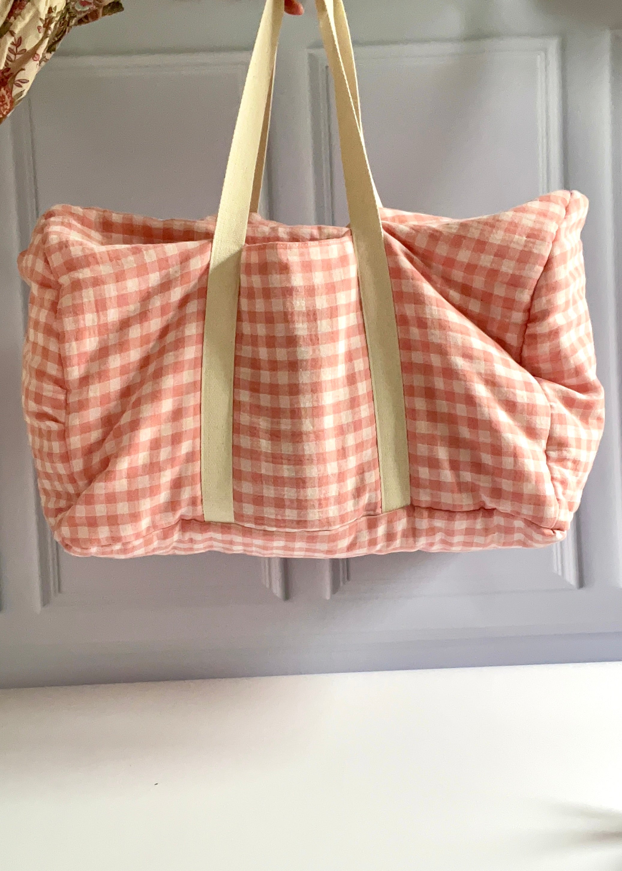 Sac de voyage Lili Vichy rose