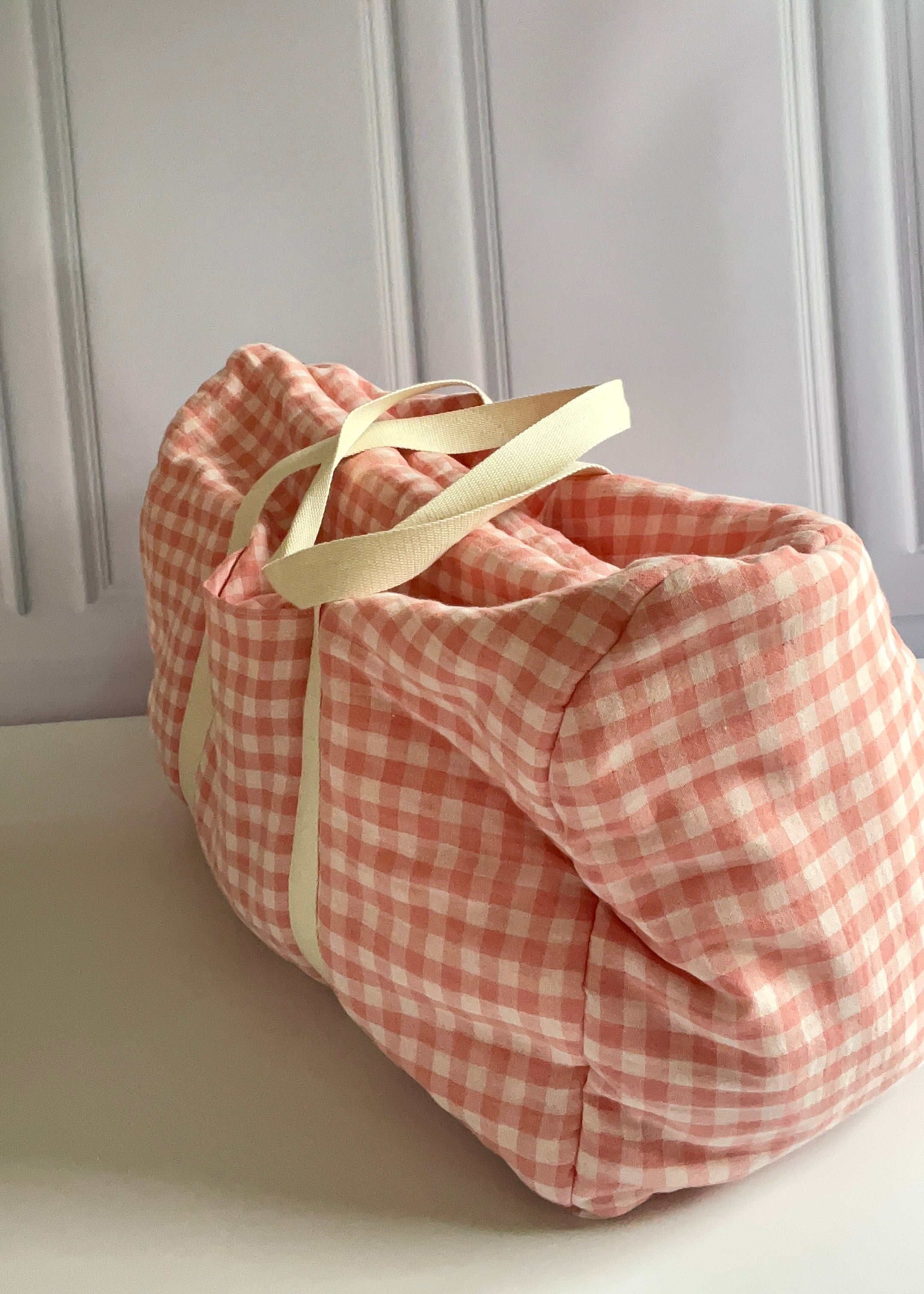 Sac de voyage Lili Vichy rose