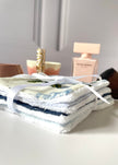 Lot de 4 lingettes ton bleu