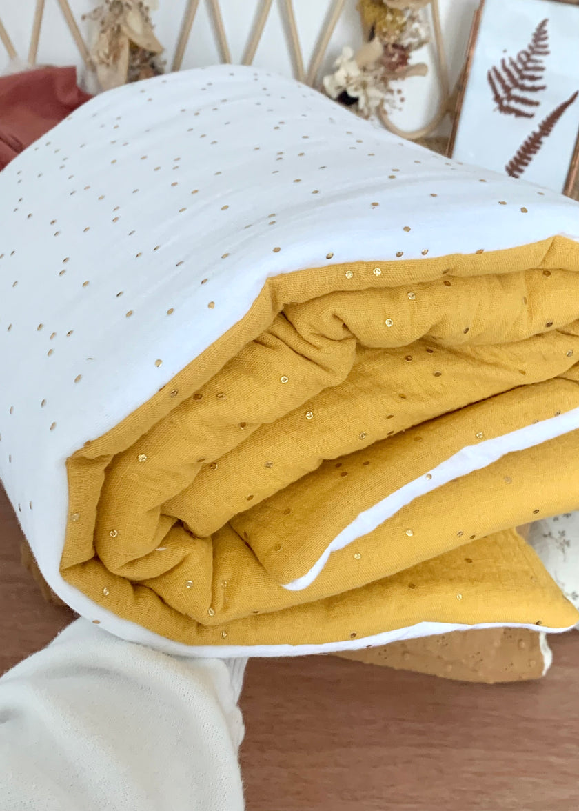 Couverture bébé bi-colore rose et blanc