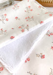 7 Lingettes fleurs terracotta