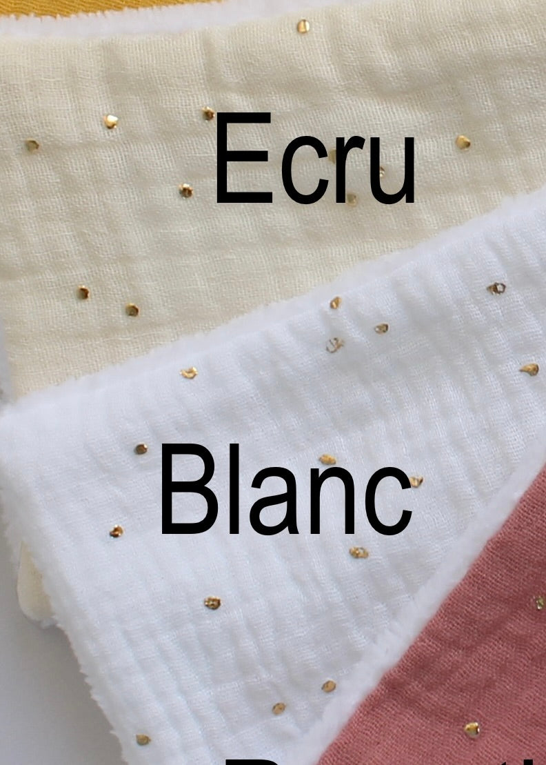 Trousse de toilette blanc doré