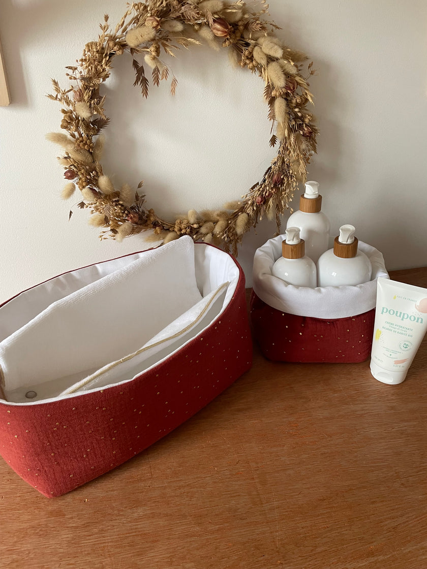 Panier en tissu tomette