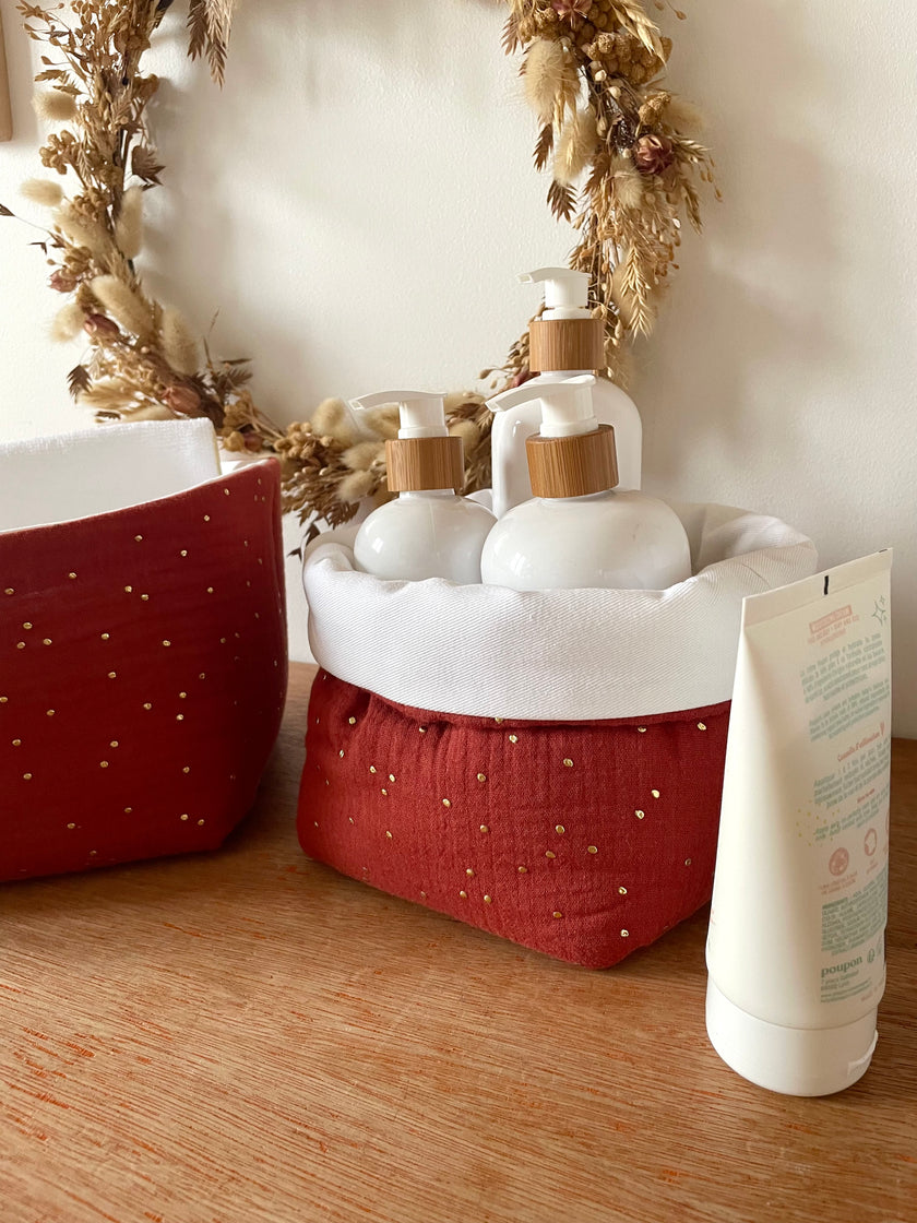 Panier en tissu tomette