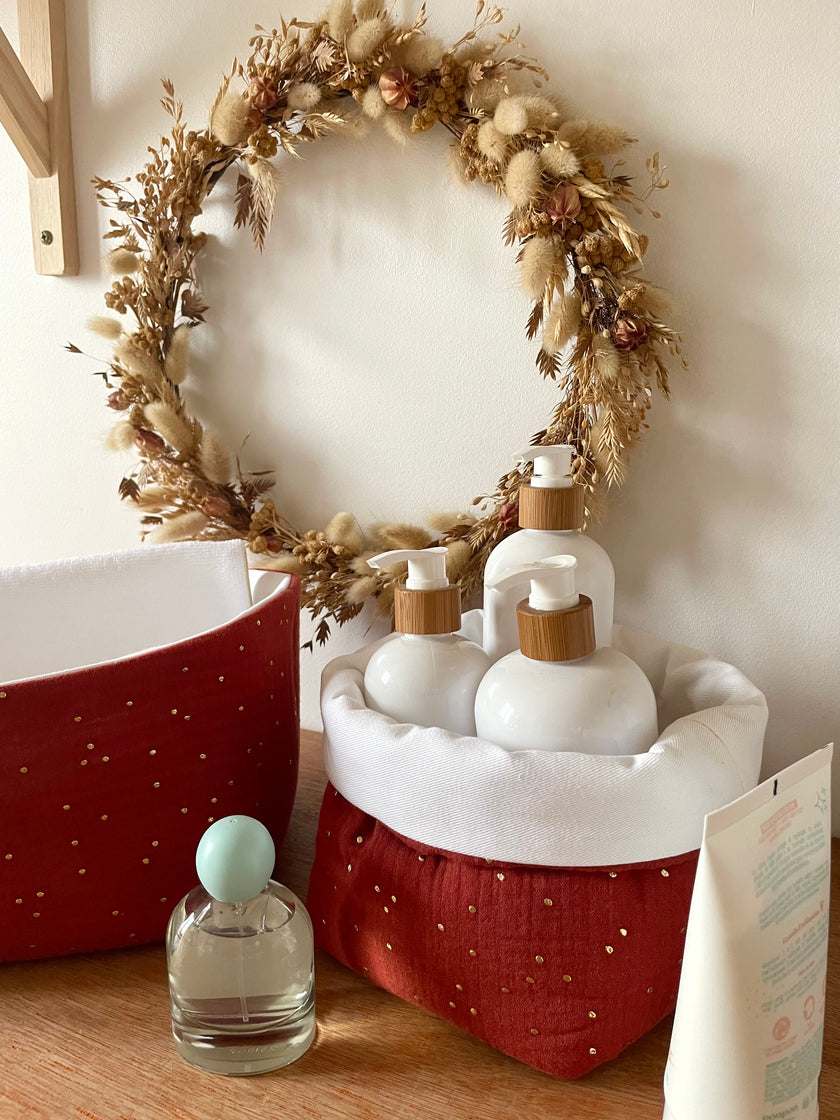 Panier en tissu tomette