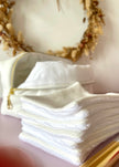 7 Lingettes jersey blanc