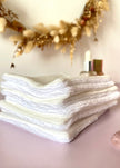 7 Lingettes jersey blanc