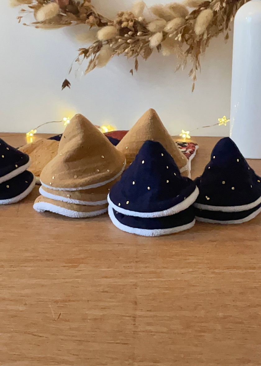 Lot de 6 tipis bleu nuit pour bébé garçon