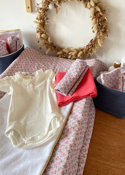 Housse de matelas à langer summer rose