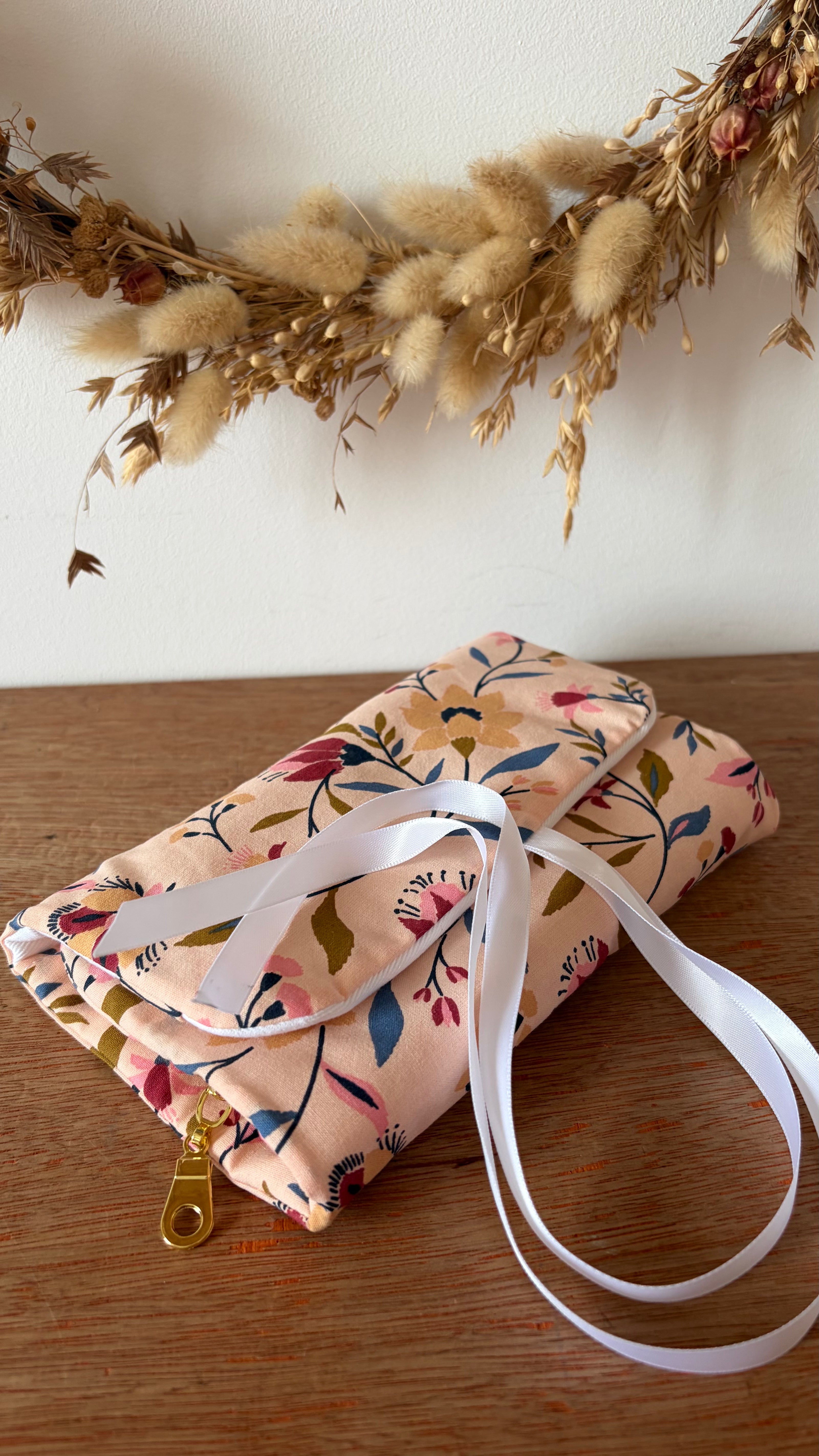 Commande Karine - Pochette à bijoux grosses fleurs