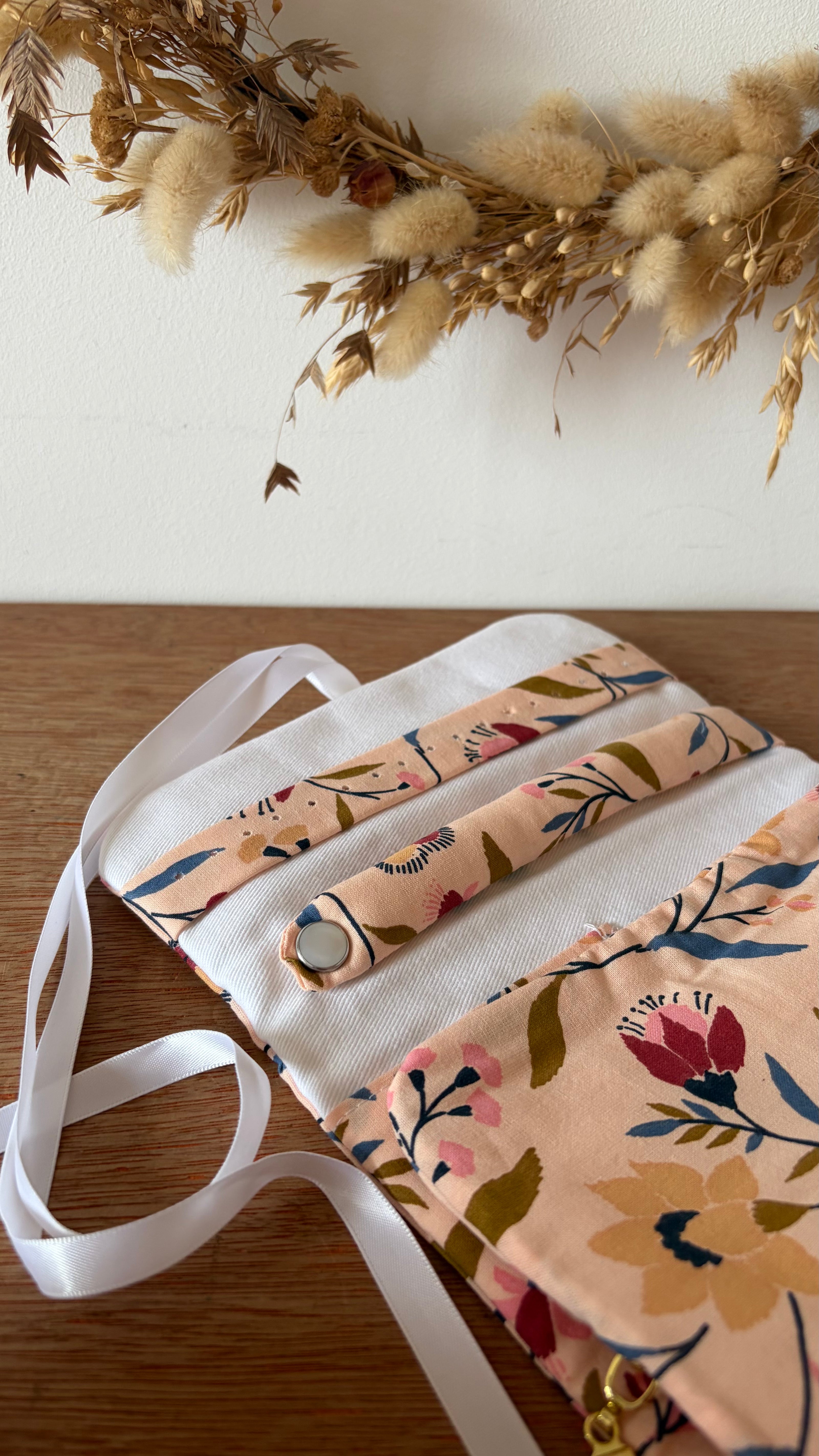 Commande Karine - Pochette à bijoux grosses fleurs