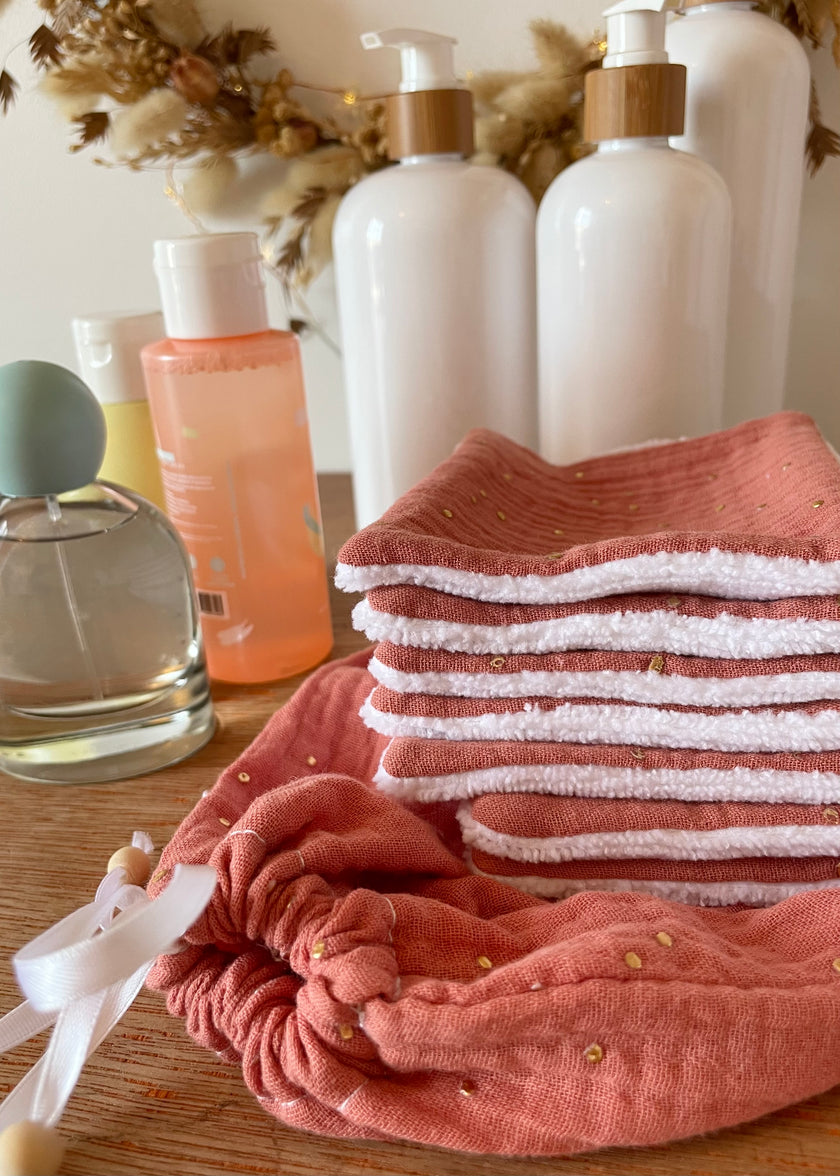 Lingettes pour bébé terracotta