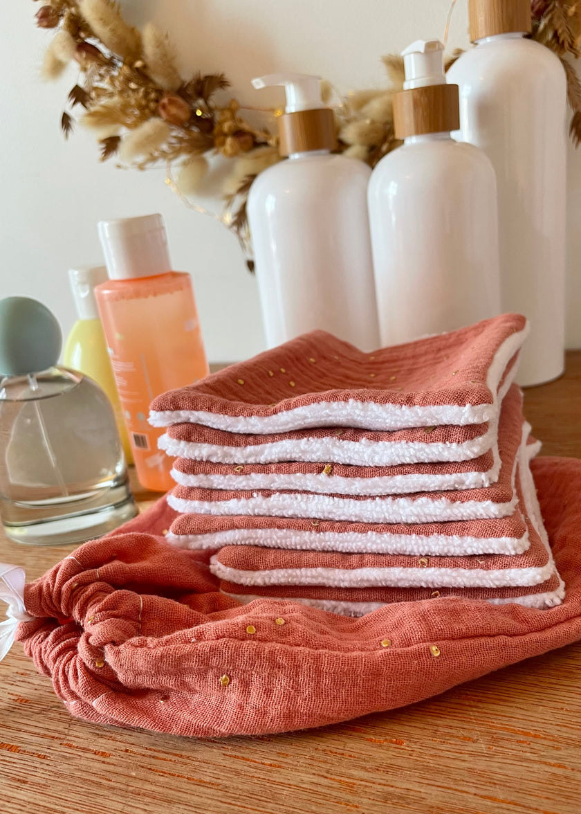 Lingettes pour bébé terracotta