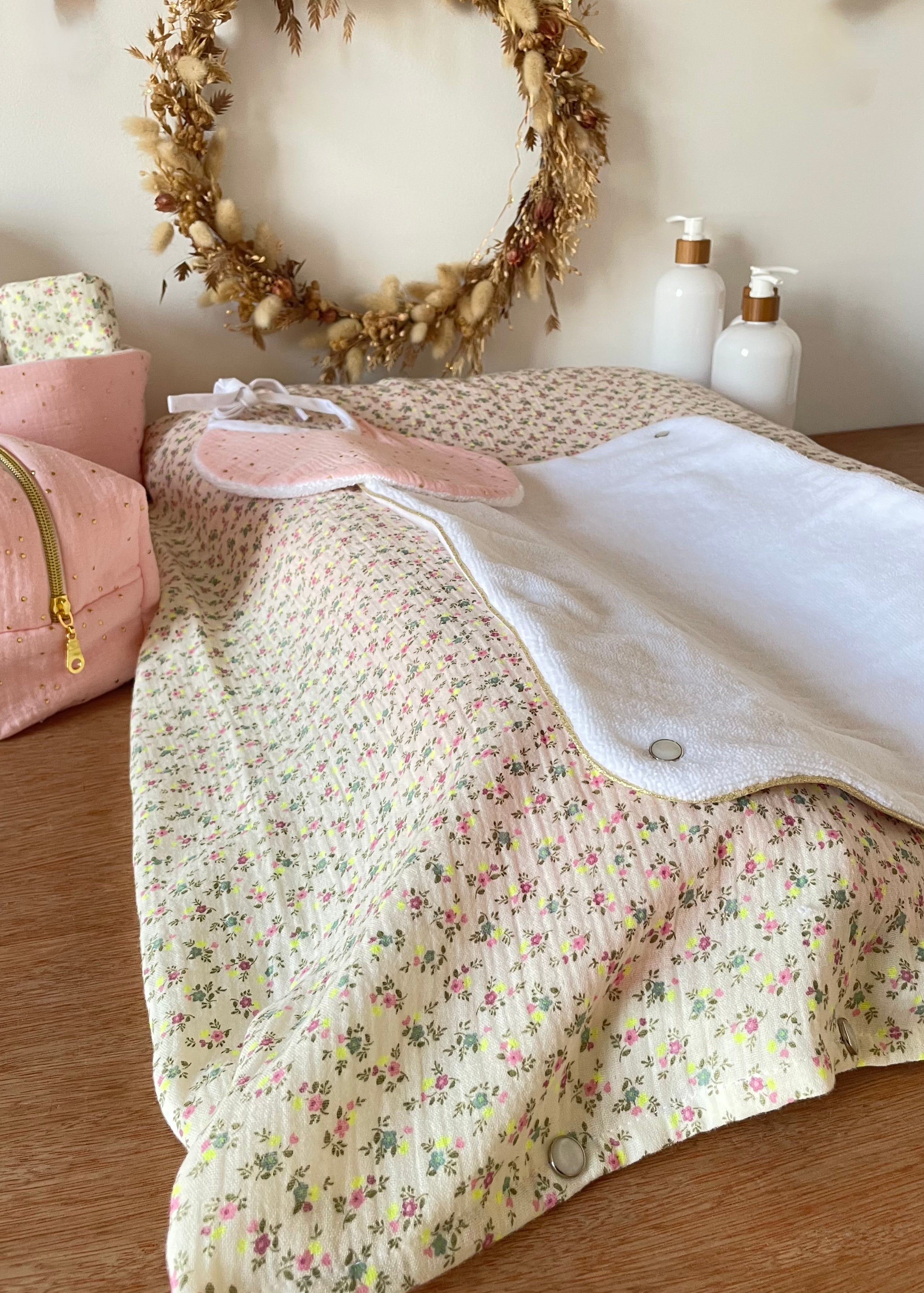 Housse de matelas à langer summer beige