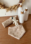 Bavoir bandana Rosie beige