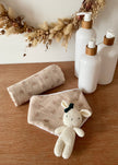 Bavoir bandana Rosie beige