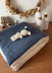 Couverture jersey bleu
