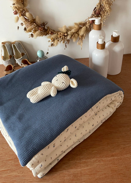 Couverture jersey bleu
